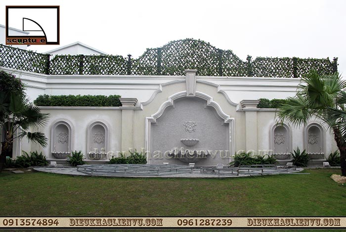 Thi công đài phun nước sân vườn